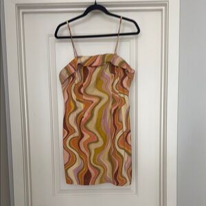 Wild Fable Orange Brown Slip Mini Dress